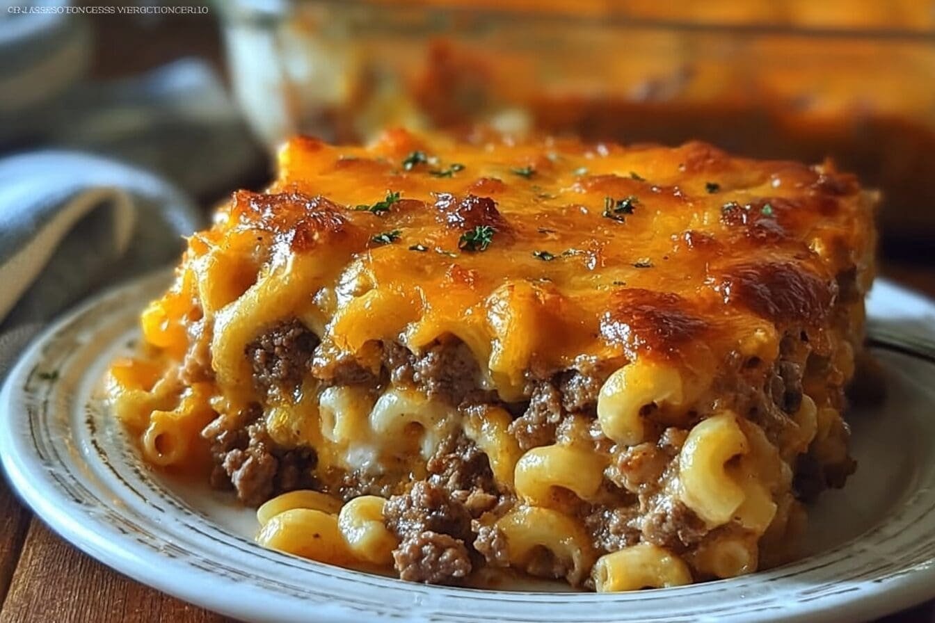 Mac And Cheese Meatloaf Casserole