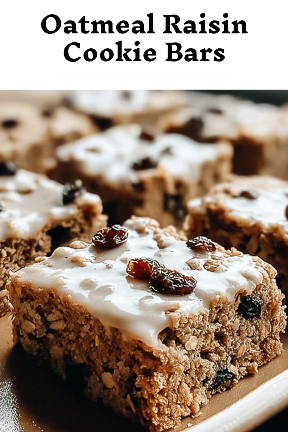 Oatmeal Raisin Cookie Bars
