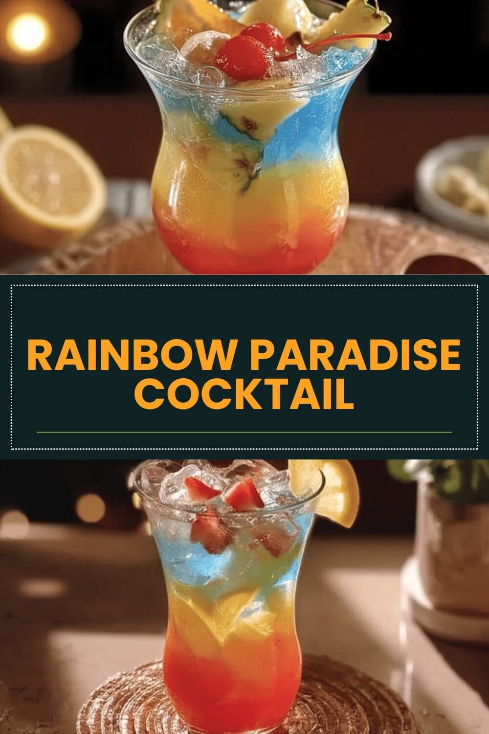 Rainbow Paradise Cocktail
