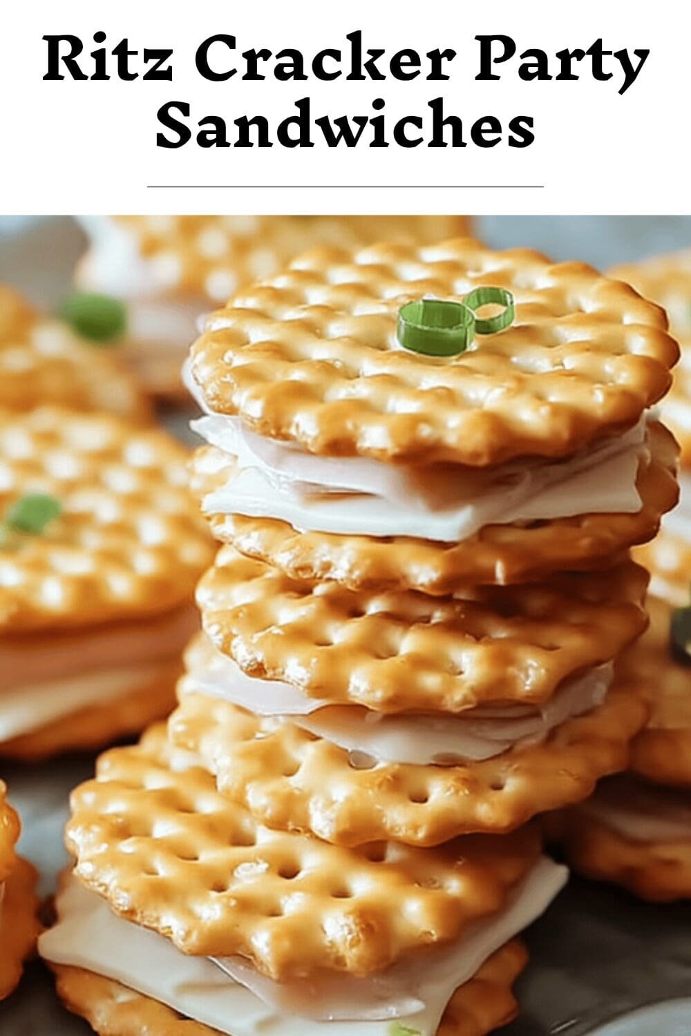 Ritz Cracker Party Sandwiches