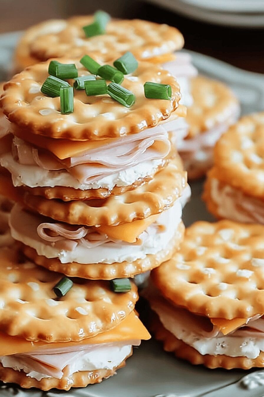 Ritz Cracker Party Sandwiches