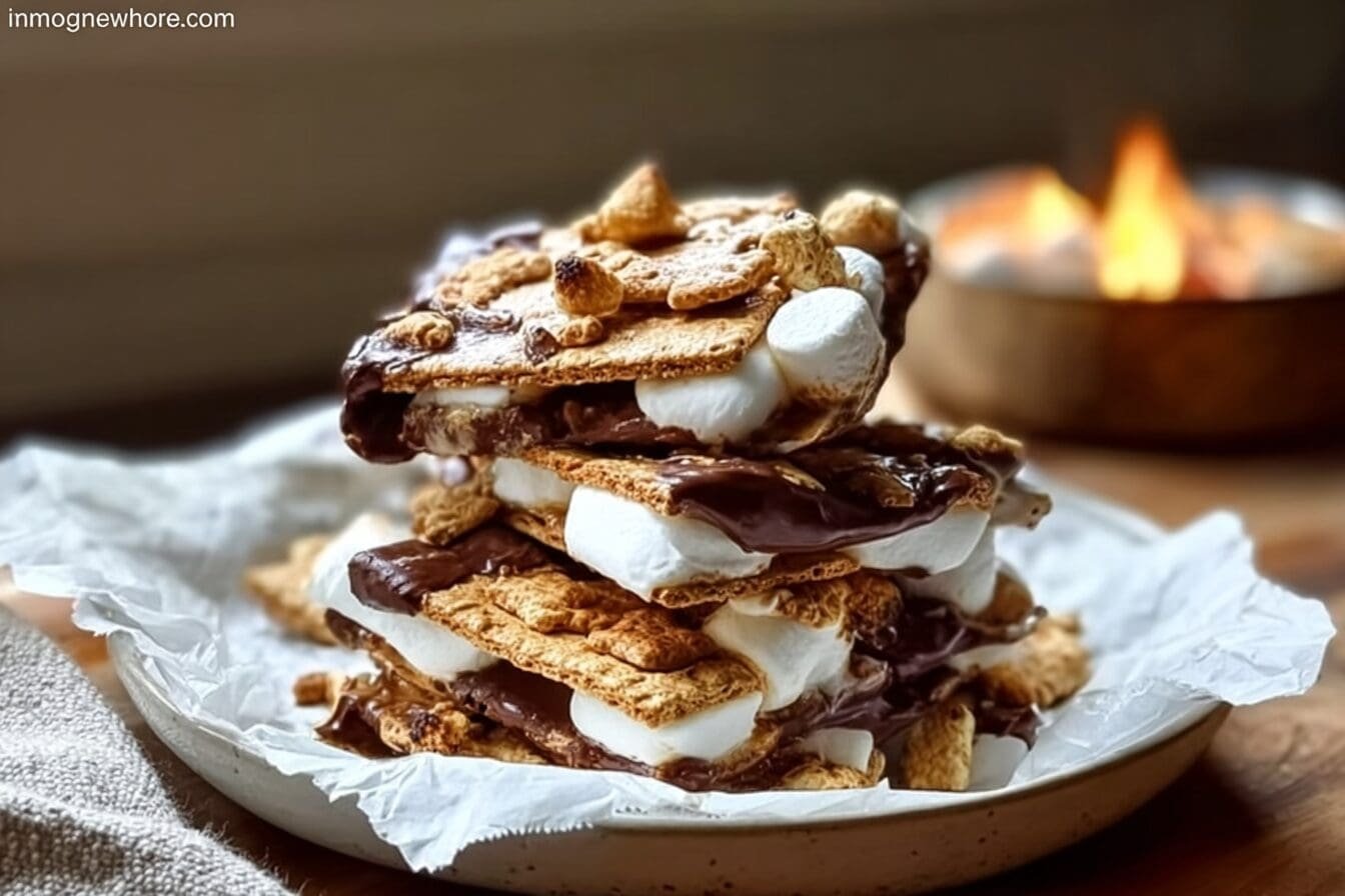 S'Mores Crack Recipe With Gooey Marshmallows And Chocolate Crunch 6 Smores Crack