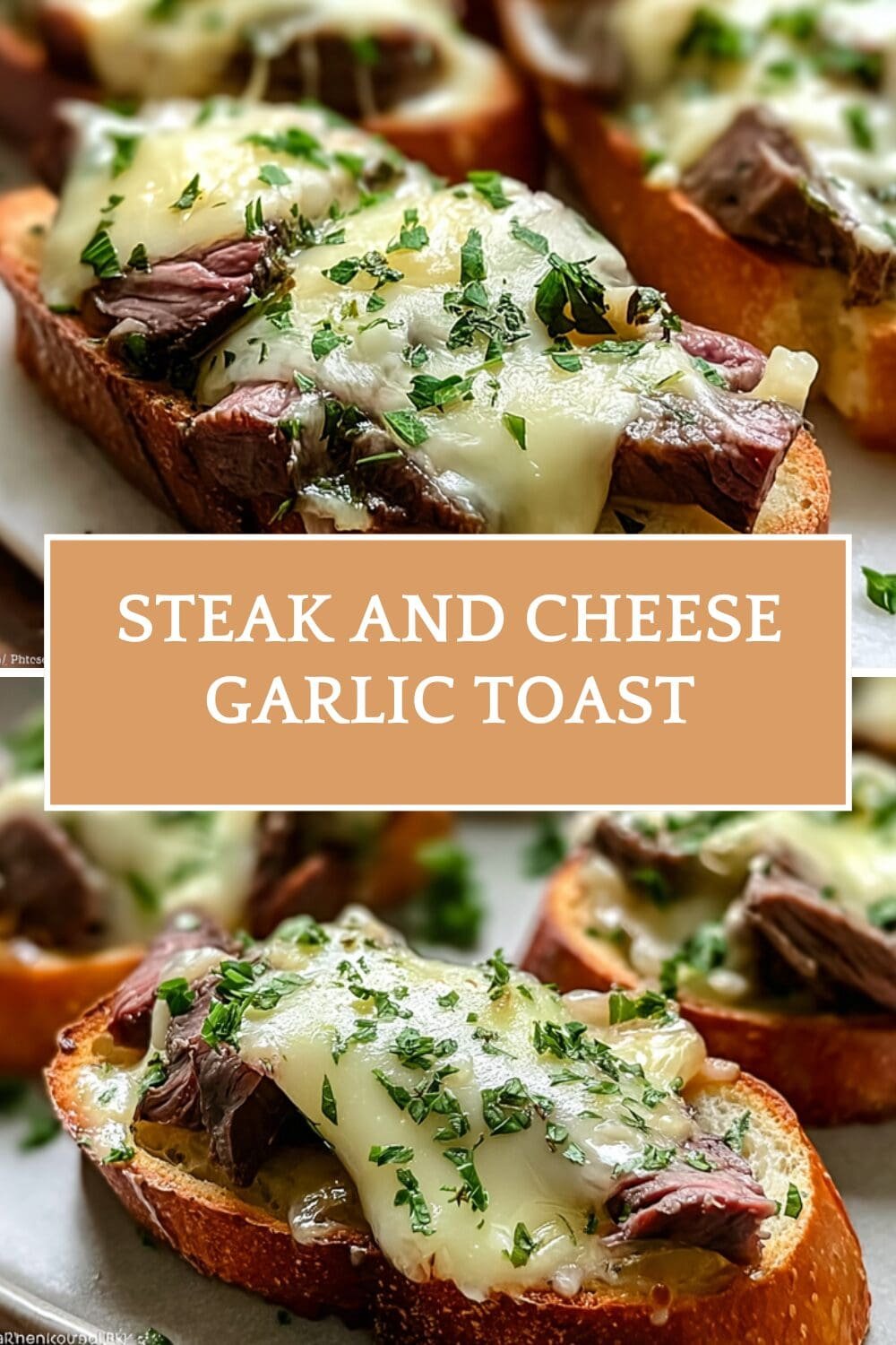 Steak And Cheese Garlic Toast