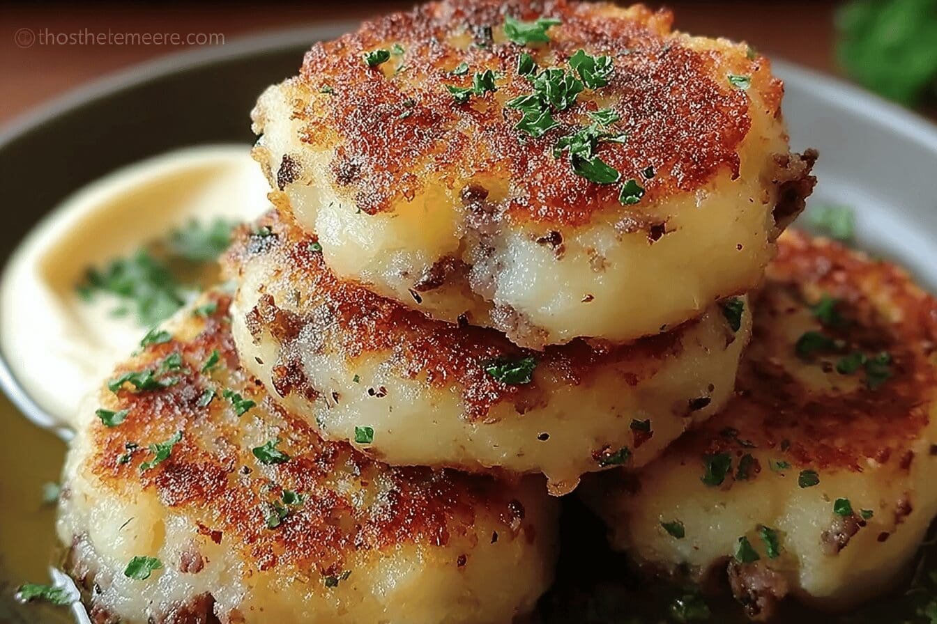 Stuffed Potato Cakes