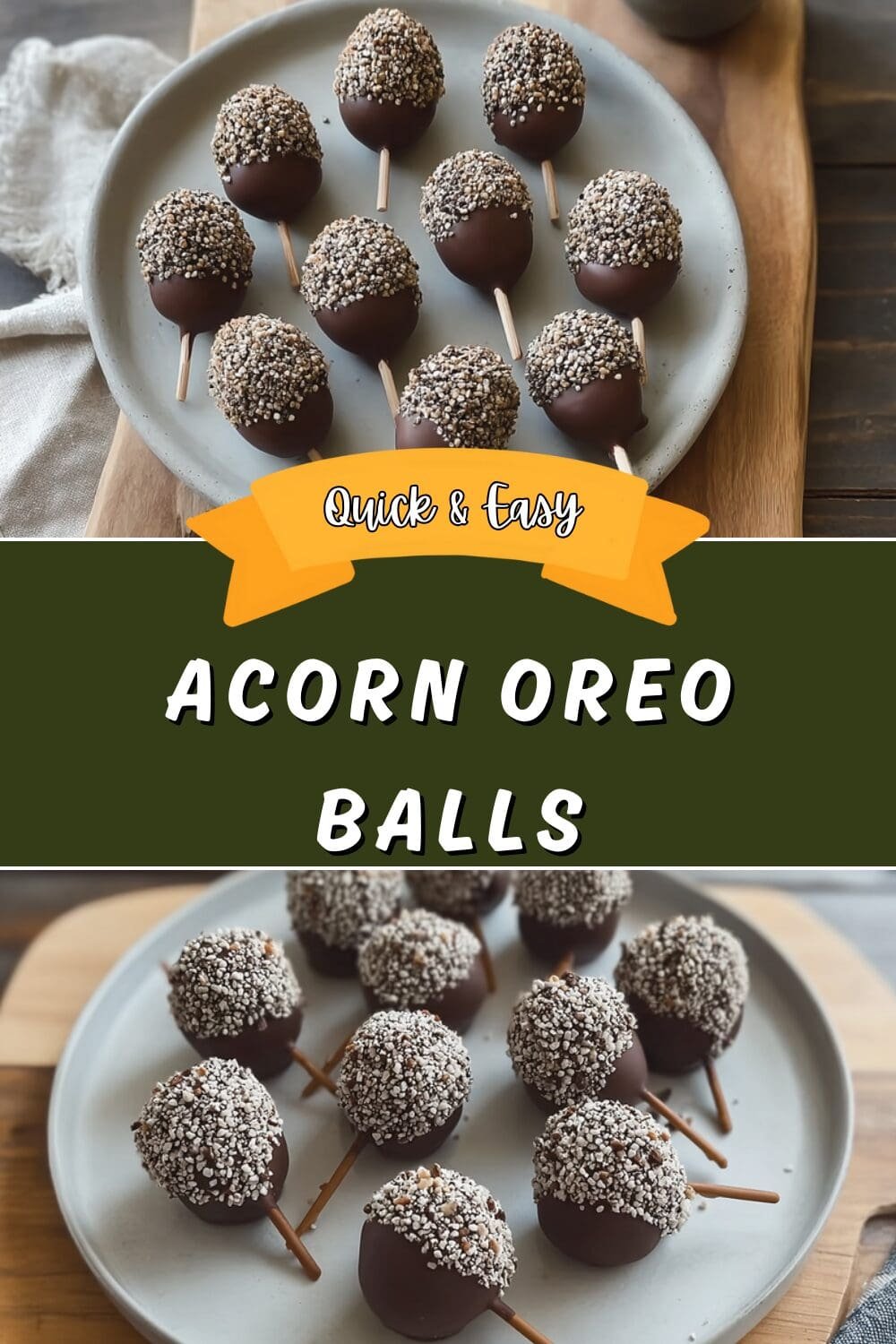 Acorn Oreo Balls