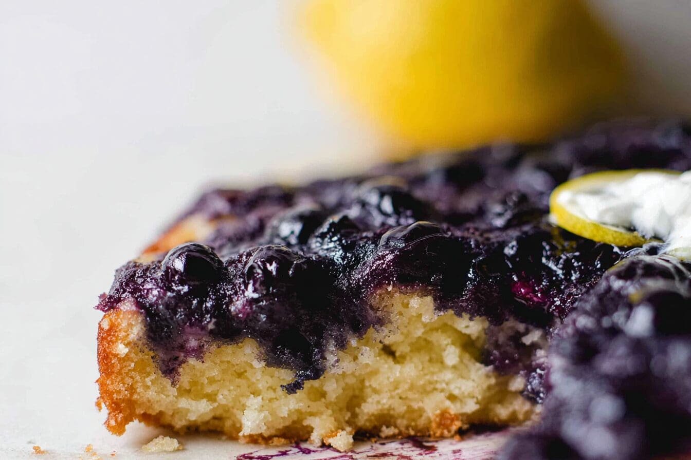 Blueberry Lemon Bake: Upside Down Delight 6 Blueberry Lemon Upside Cake