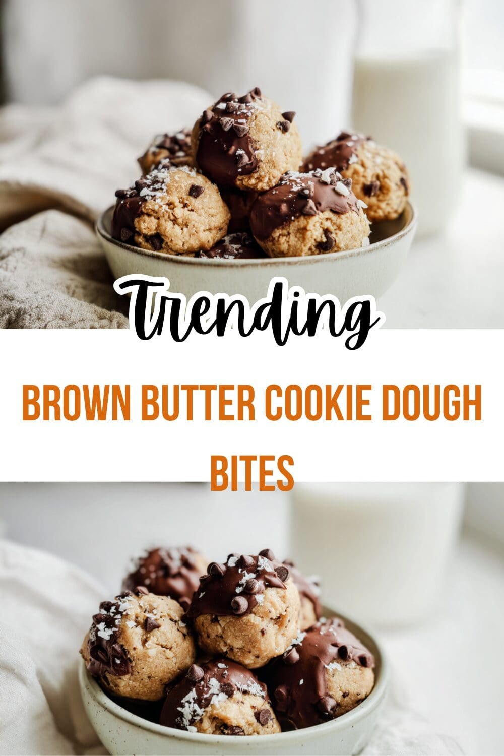Brown Butter Cookie Dough Bites