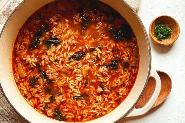 Cabbage Sausage Orzo Soup 38.Png
