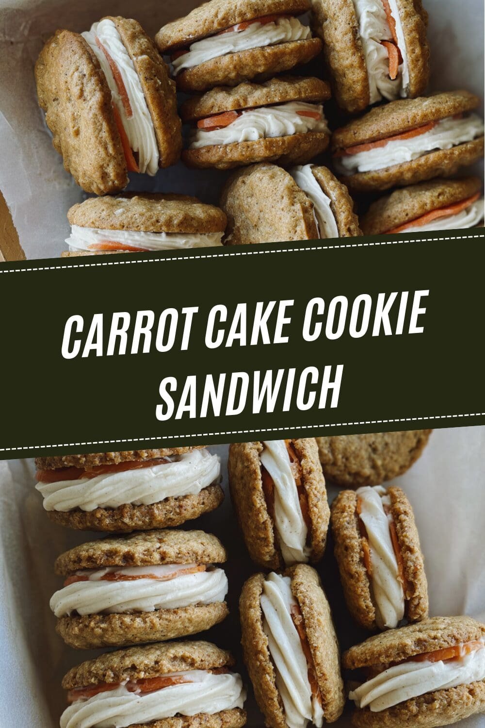 Carrot Cake Cookie Sandwich