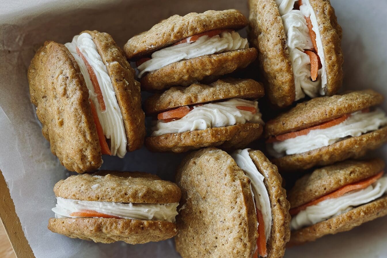 Carrot Cake Cookie Sandwich