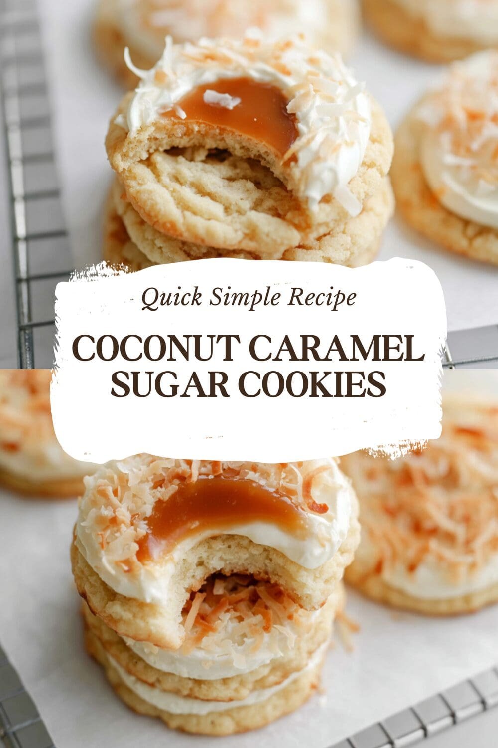 Coconut Caramel Sugar Cookies