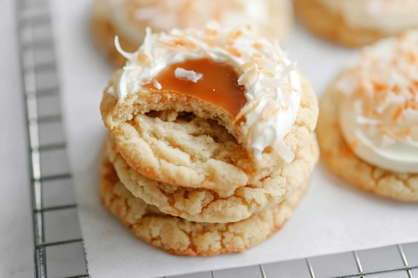 Coconut Caramel Sugar Cookies