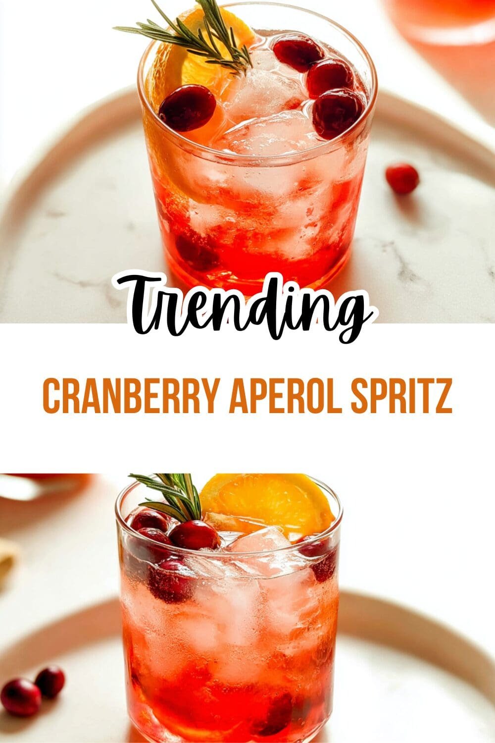 Cranberry Aperol Spritz