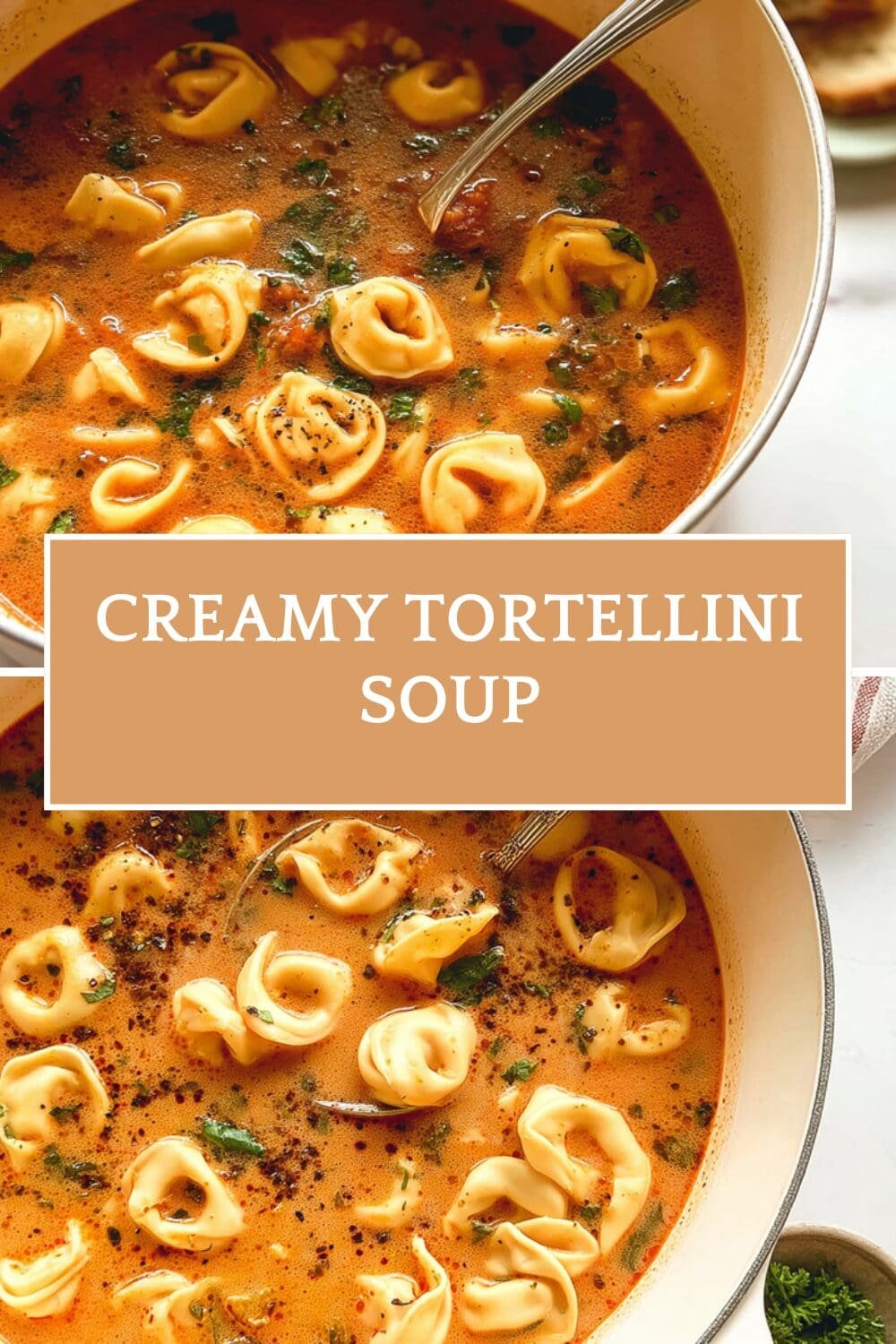 Creamy Tortellini Soup Recipe With Vegetables And Italian Herbs 7 Creamy Tortellini Soup