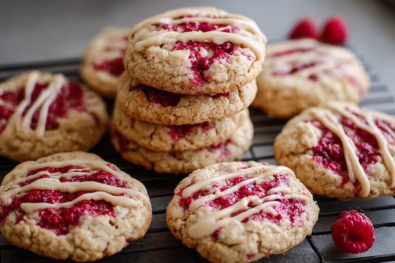 Crumbl Raspberry Cheesecake Cookies Recipe For Soft Creamy Treats