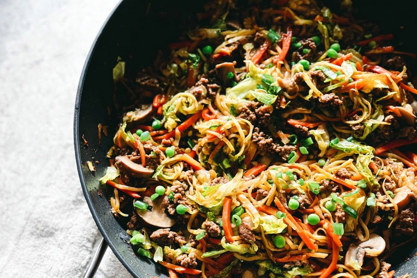Egg Roll Noodle Skillet