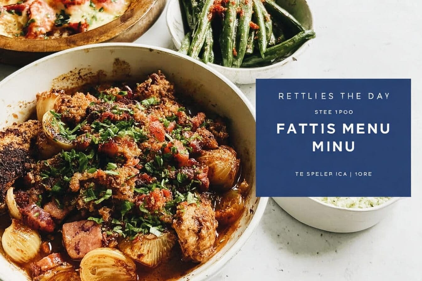 Fathers Day Menu Plan