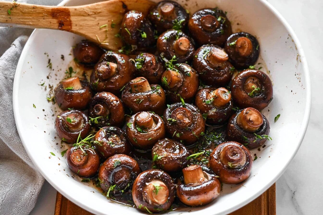 Garlic Balsamic Mushrooms