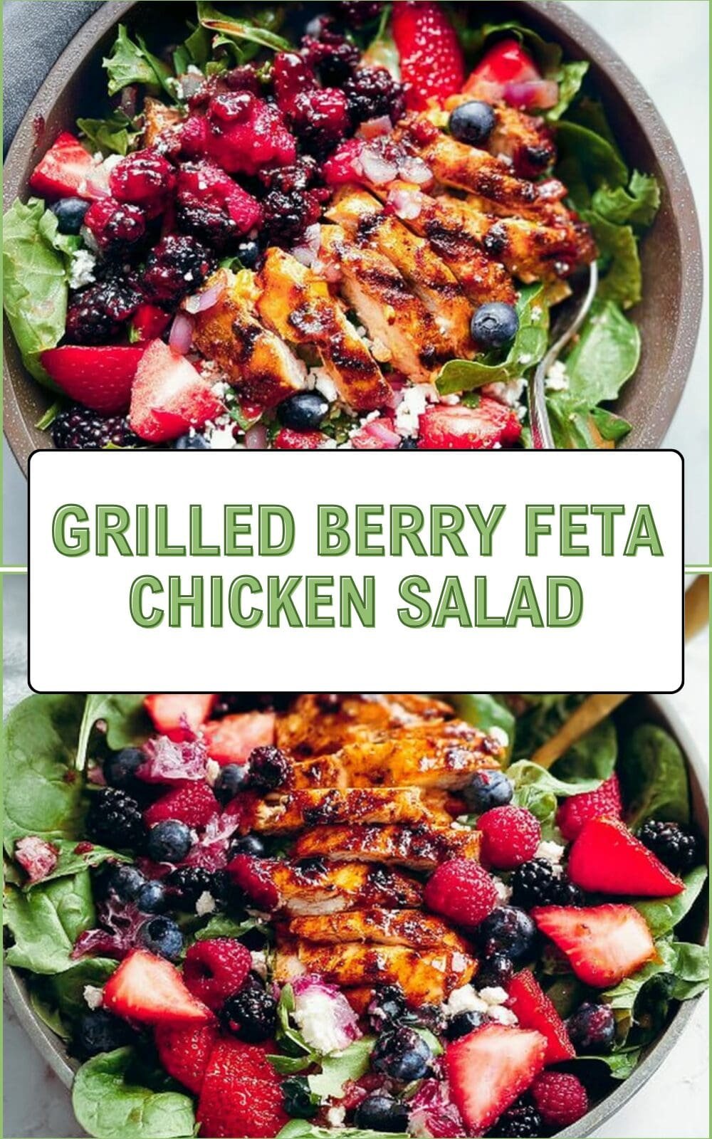 Grilled Berry Feta Chicken Salad