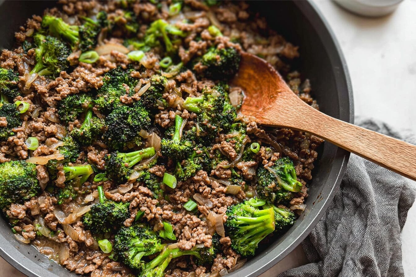 Ground Beef Broccoli Stir Fry In Minutes 6 Ground Beef And Broccoli