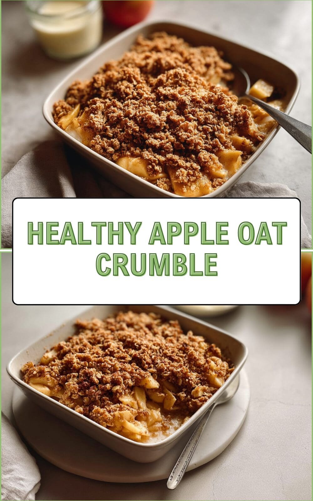 Healthy Apple Oat Crumble