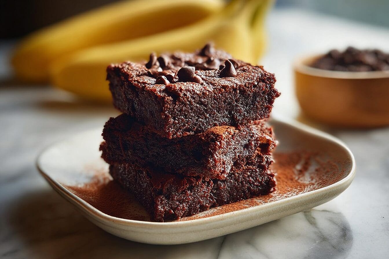 Healthy Banana Brownies