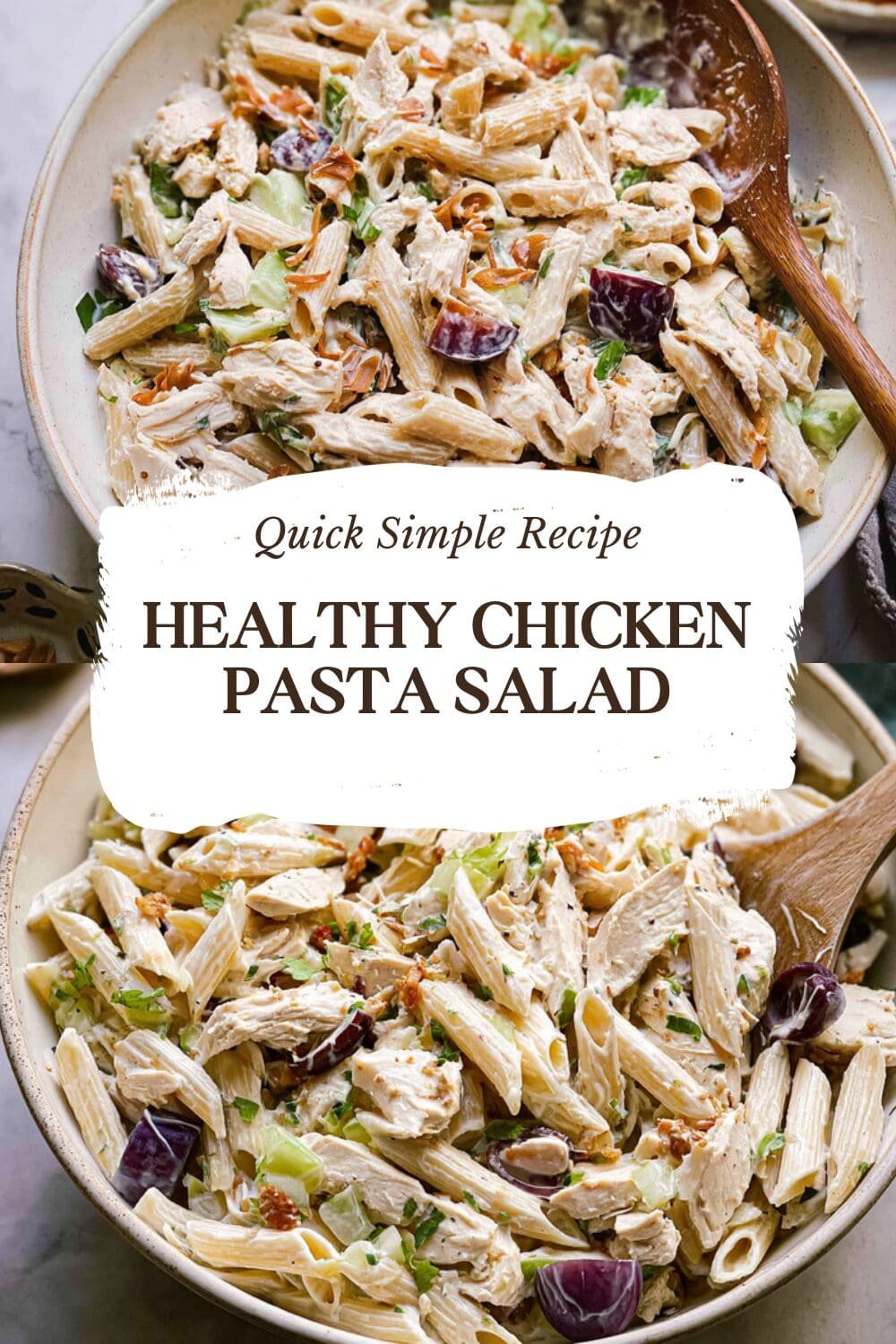 Healthy Chicken Pasta Salad