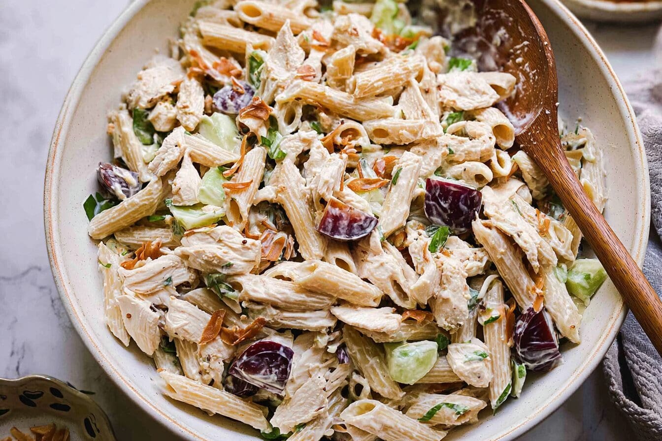Healthy Chicken Pasta Salad