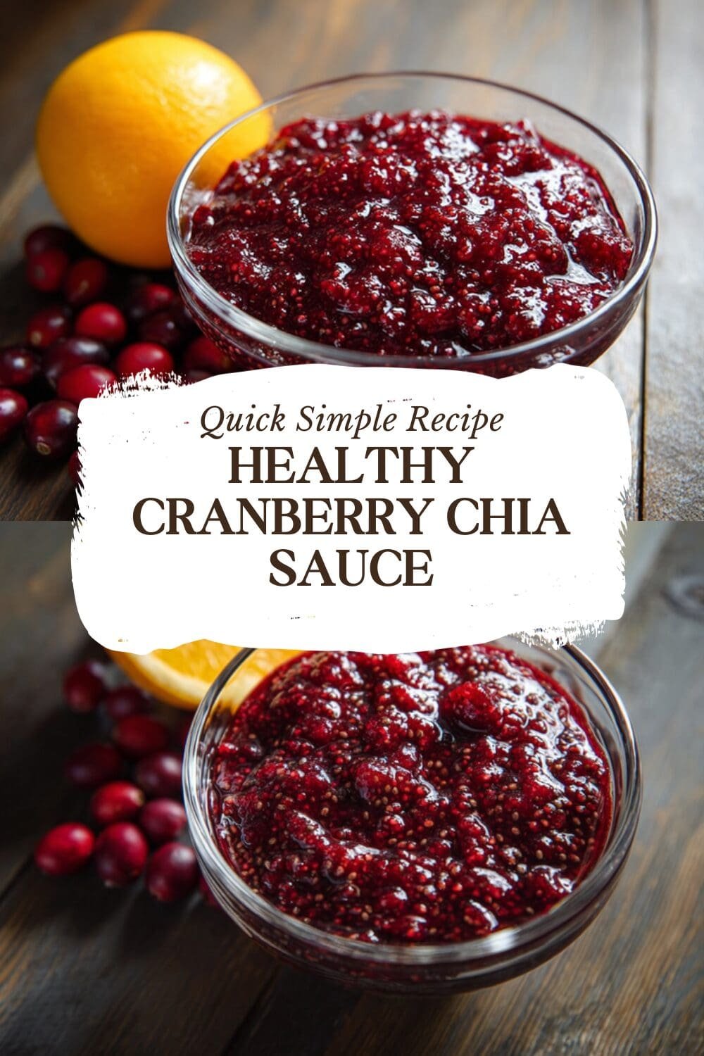 Healthy Cranberry Chia Sauce