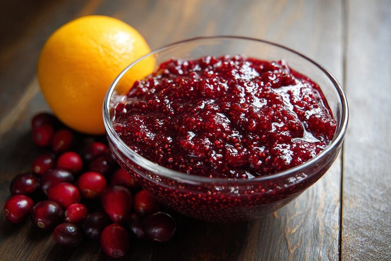 Healthy Cranberry Chia Sauce
