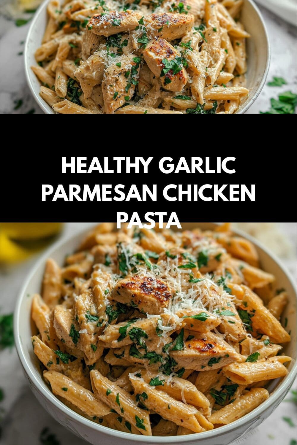 Garlic Chicken Pasta With Creamy Parmesan Sauce 7 Healthy Garlic Parmesan Chicken Pasta