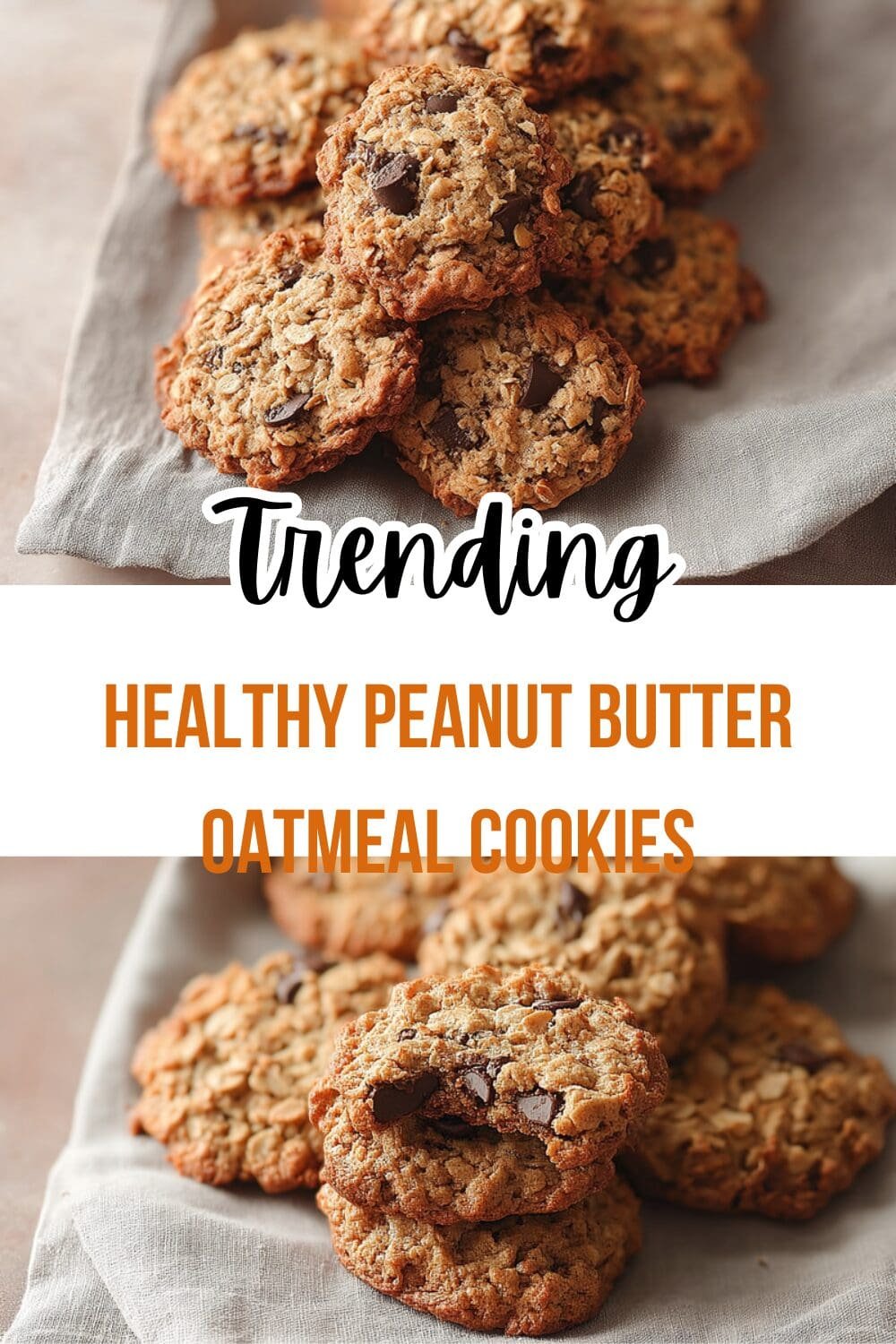 Healthy Peanut Butter Oatmeal Cookies