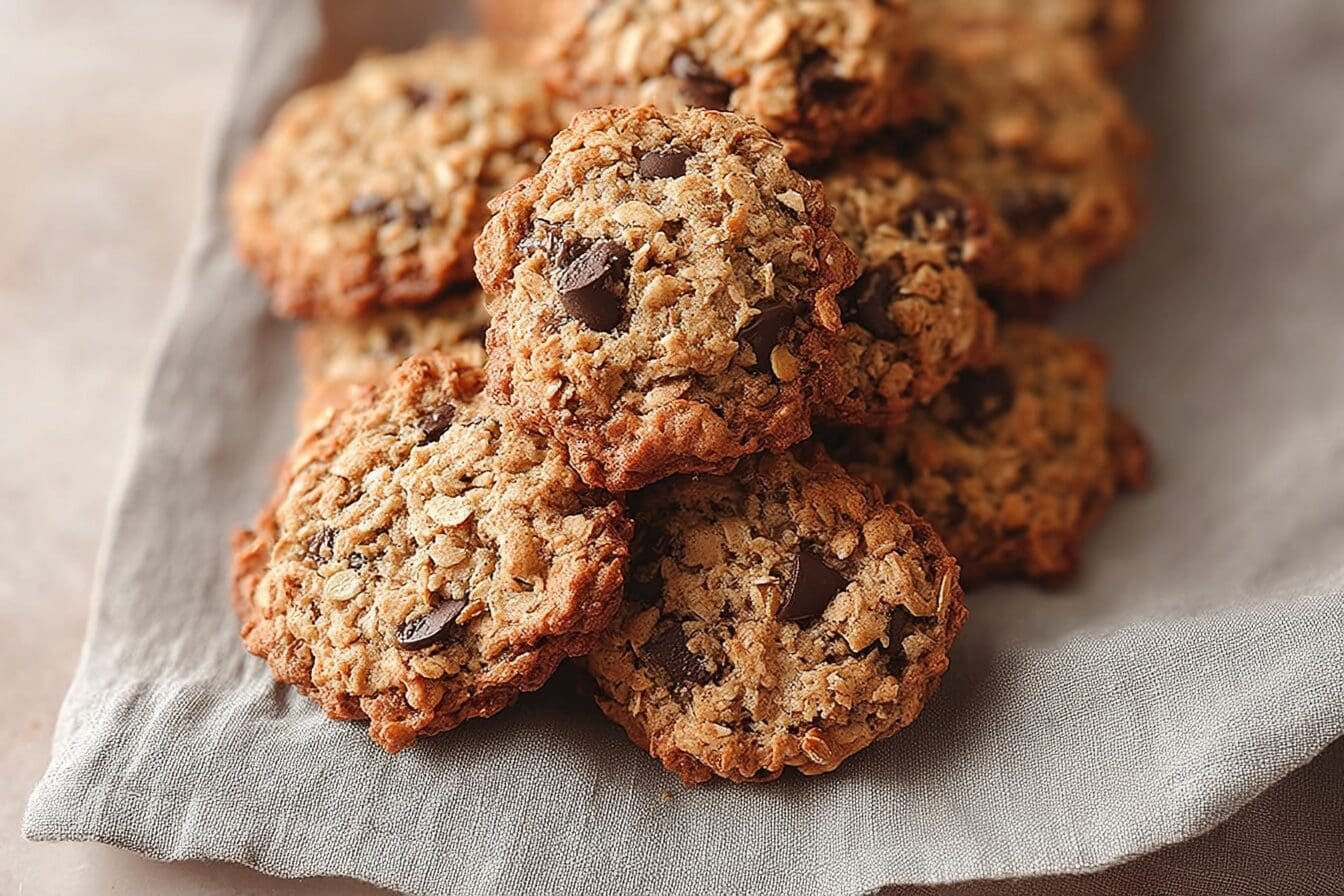Healthy Peanut Butter Oatmeal Cookies