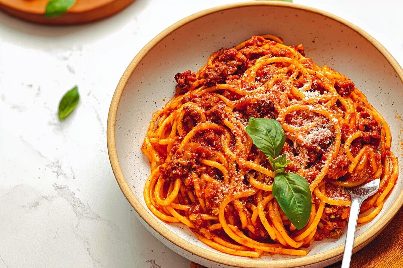 High Protein Instant Pot Spaghetti