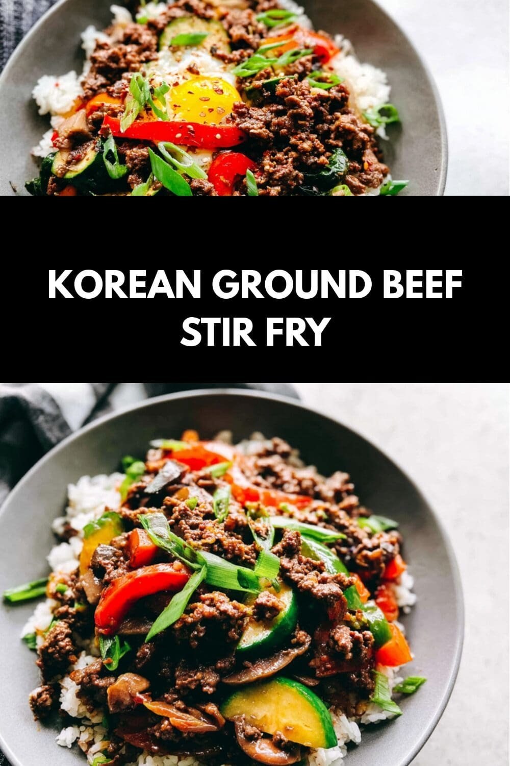 Korean Ground Beef Stir Fry