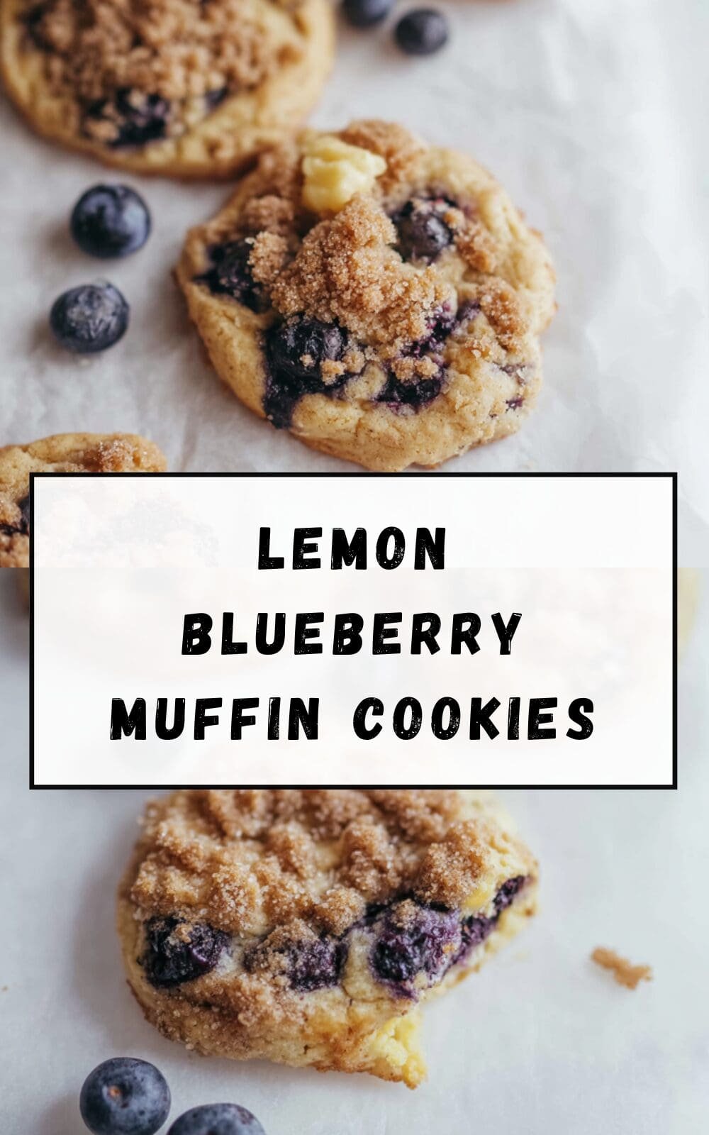 Lemon Blueberry Muffin Cookies