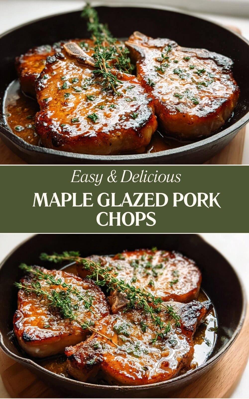 Maple Glazed Pork Chops