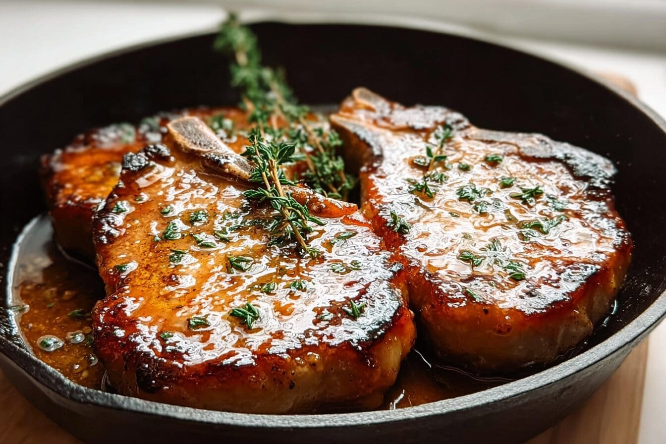 Maple Glazed Pork Chops