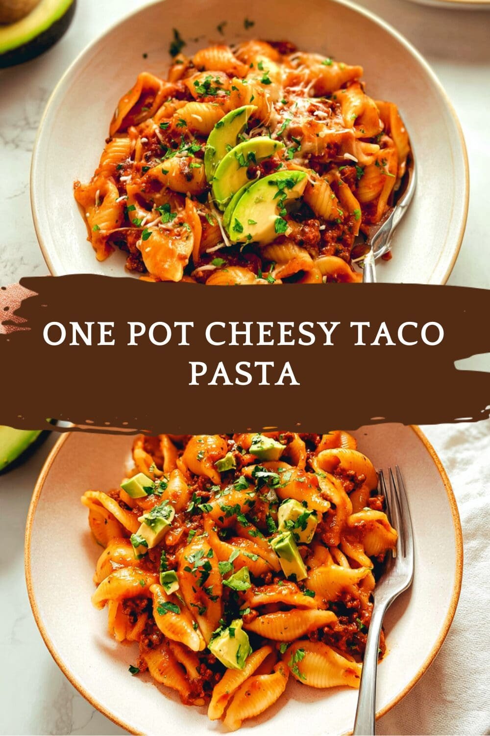 One Pot Cheesy Taco Pasta