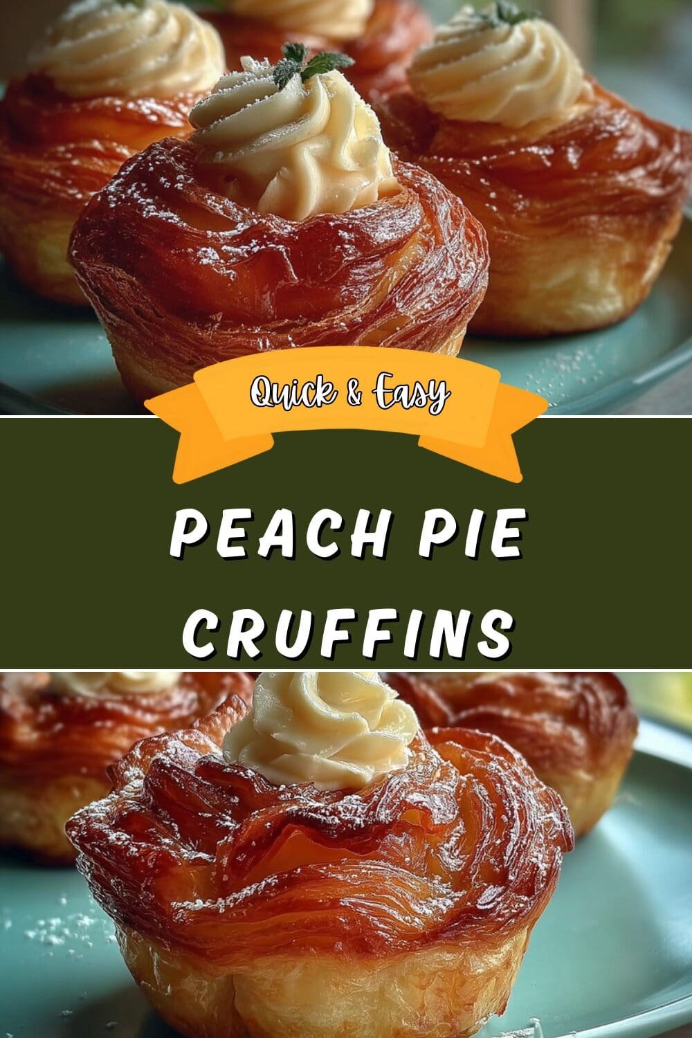 Peach Pie Cruffins