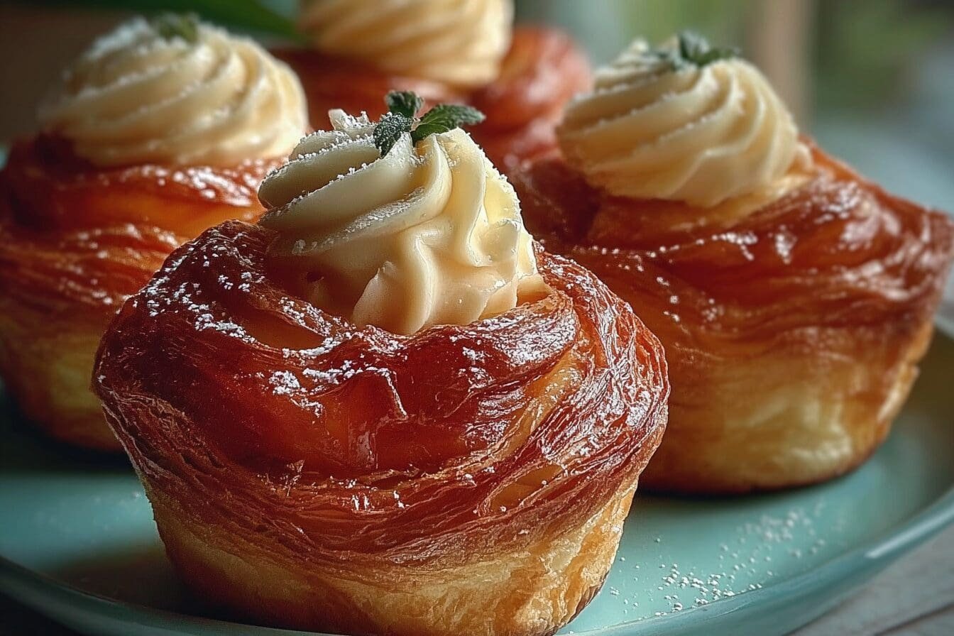 Peach Pie Cruffins