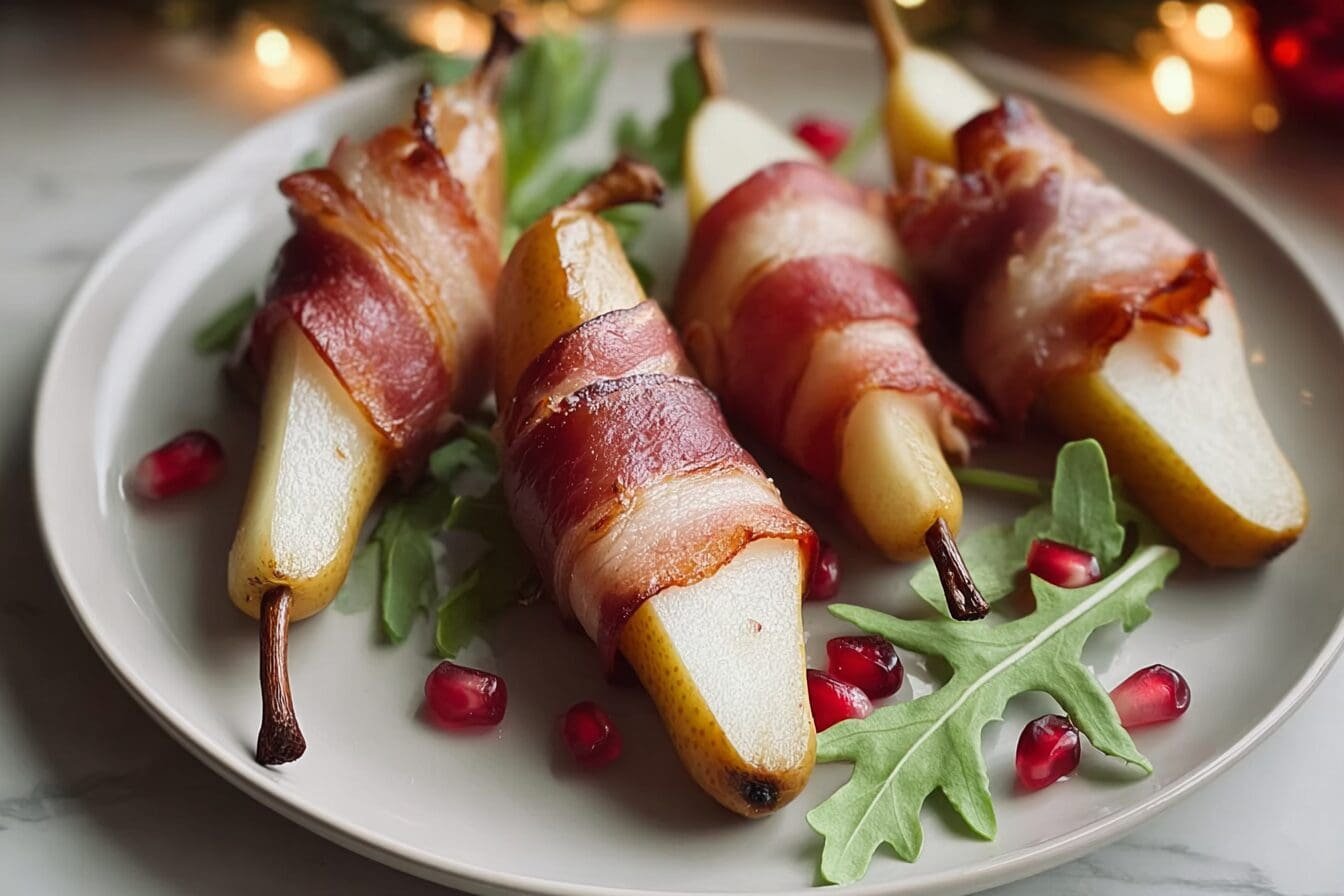 Prosciutto Wrapped Pears