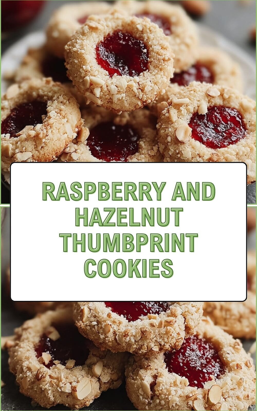 Raspberry And Hazelnut Thumbprint Cookies