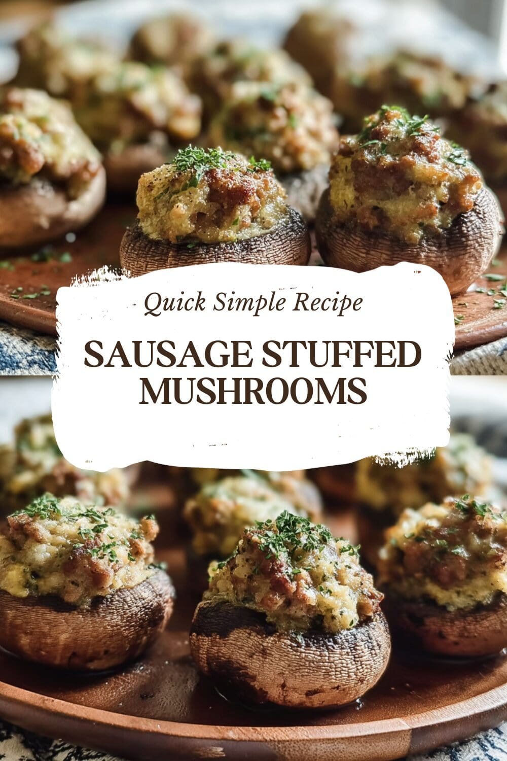 Sausage Stuffed Mushrooms