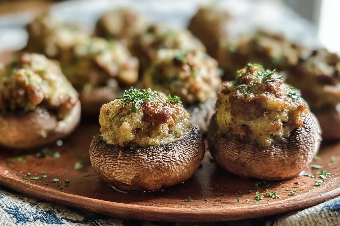 Sausage Stuffed Mushrooms