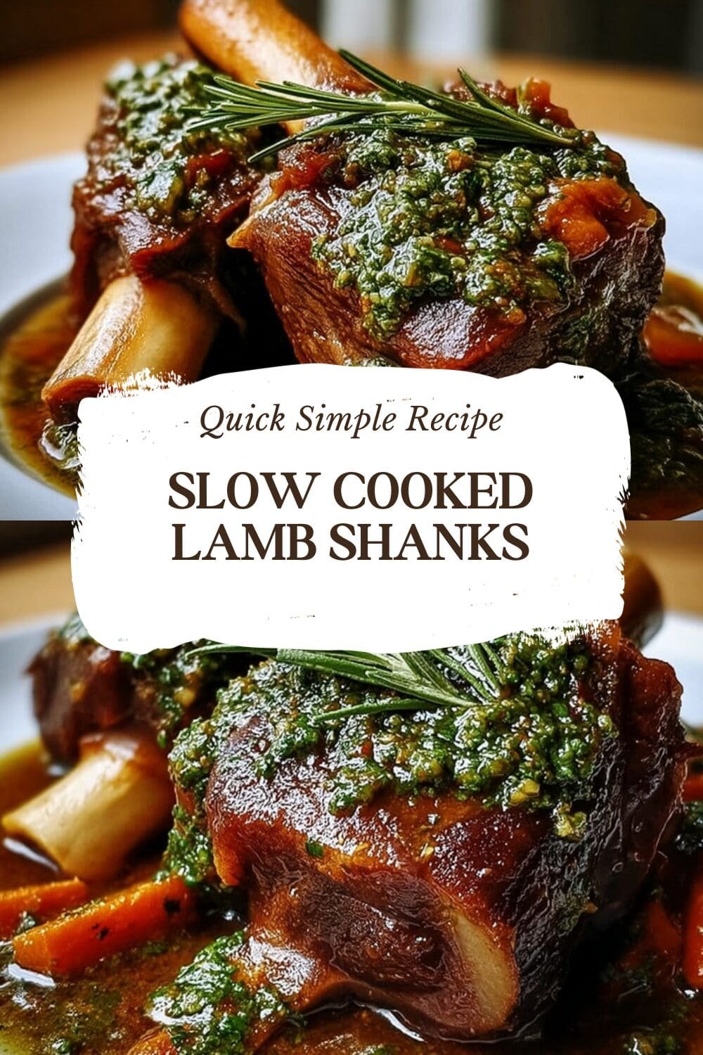 Slow Cooked Lamb Shanks