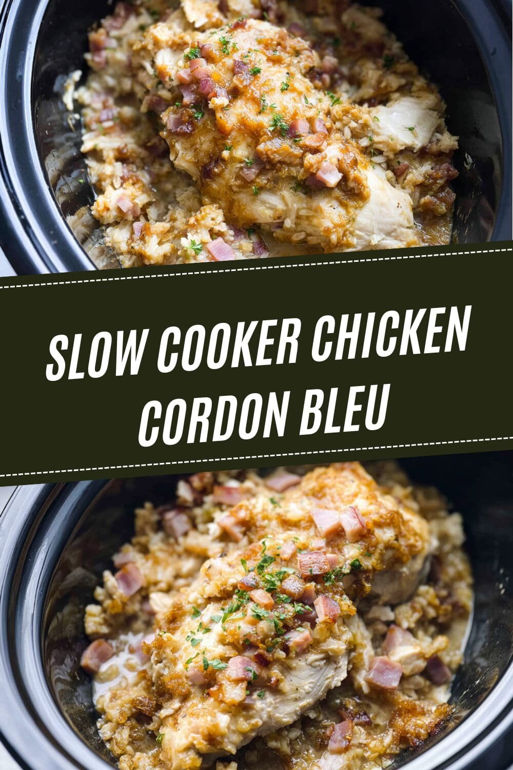 Slow Cooker Chicken Cordon Bleu