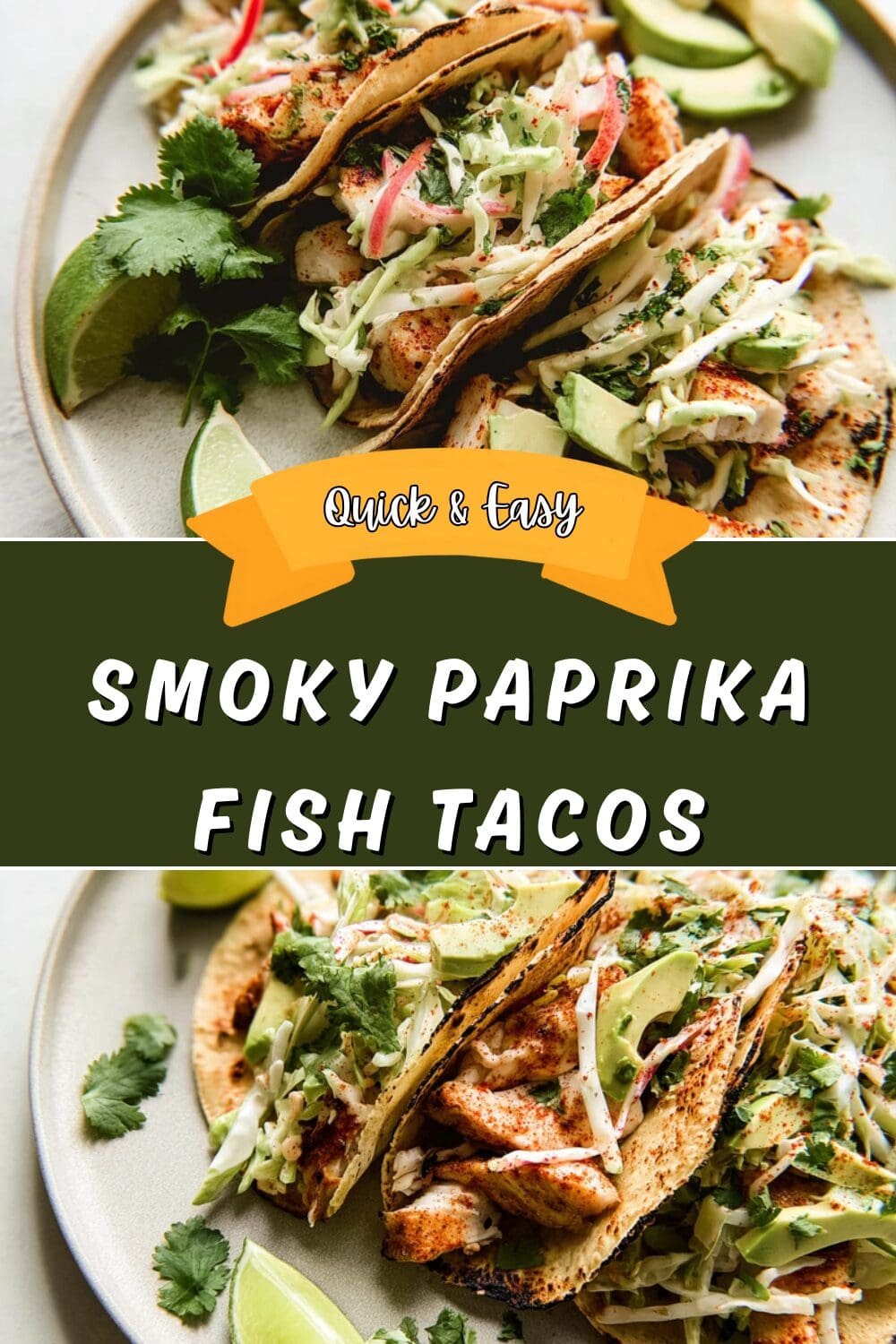 Smoky Paprika Fish Tacos