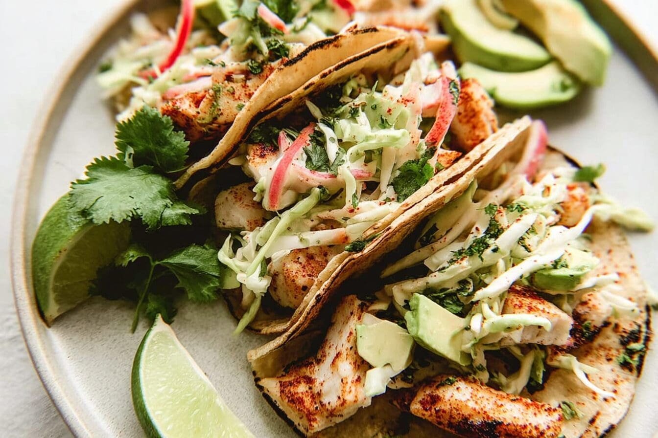 Smoky Paprika Fish Tacos