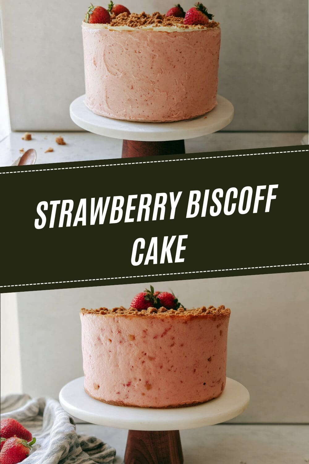 Strawberry Biscoff Cake